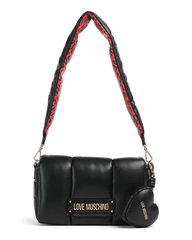 Moschino Schultertasche Puffy in schwarz Schwarz