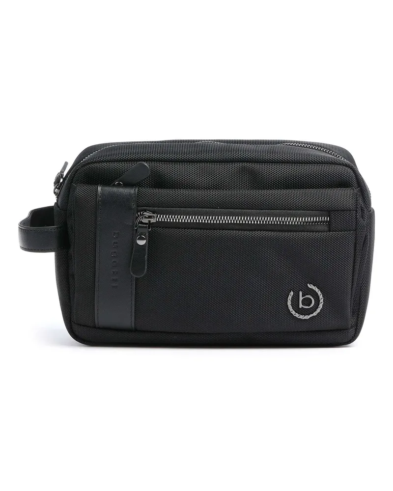 Bugatti Kulturbeutel Nero in schwarz Schwarz