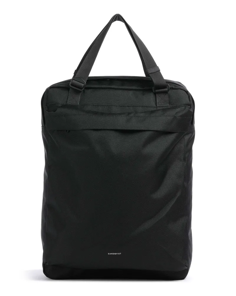 Sandqvist Rucksack-Tasche Go 2-Way in schwarz Schwarz