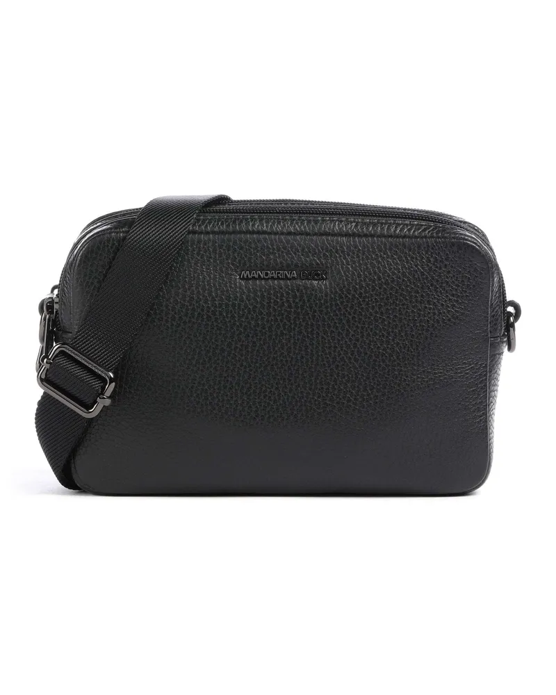 Mandarina Duck Umhängetasche Mellow Leather in schwarz Schwarz