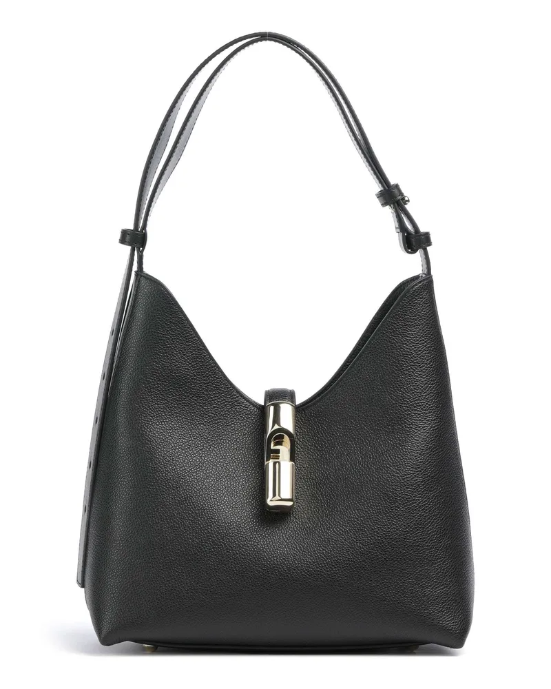 Furla Schultertasche Goccia S in schwarz Schwarz