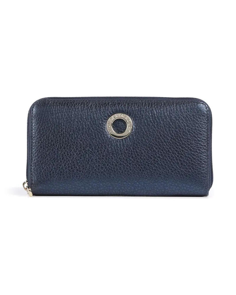Mandarina Duck Geldbörse Mellow Metal in blau Blau