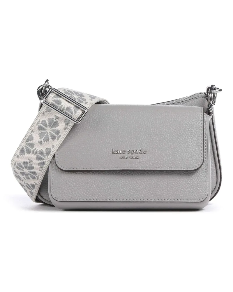 Kate Spade Umhängetasche Double Up in grau Grau