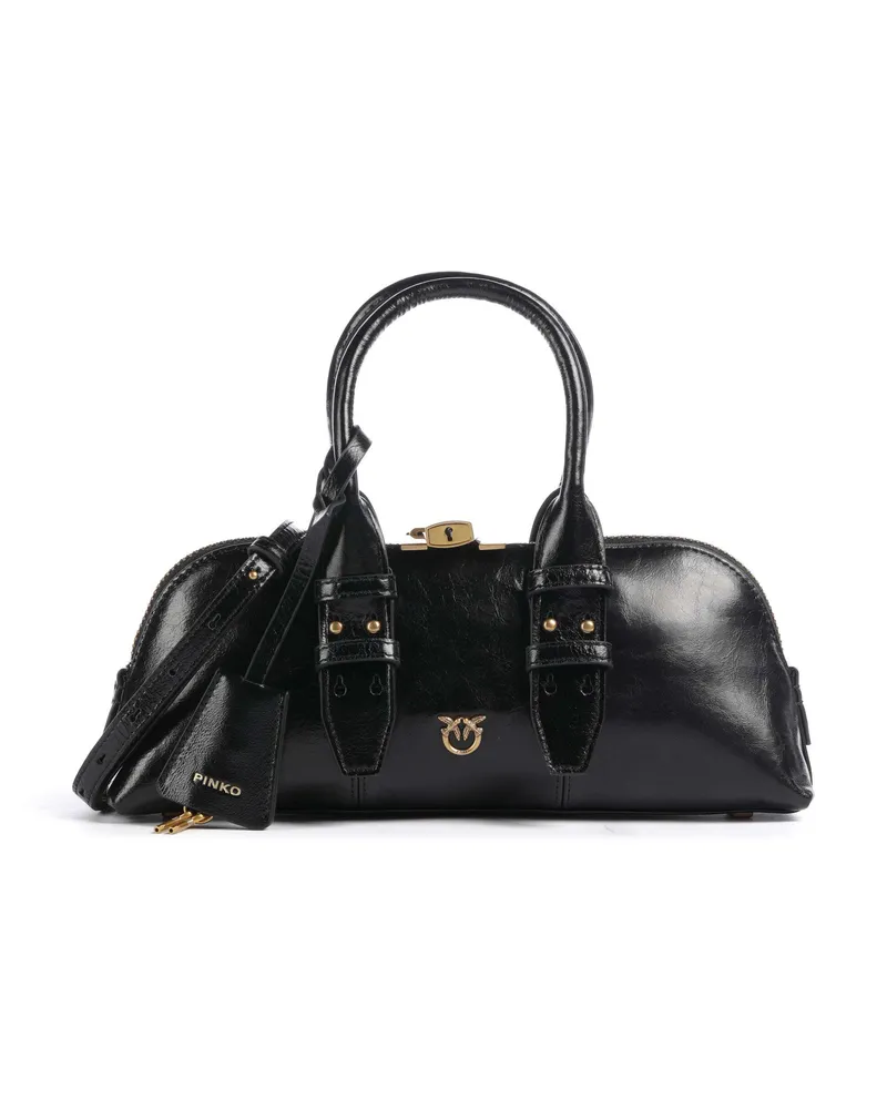Pinko Handtasche Bowling Baguette in schwarz Schwarz