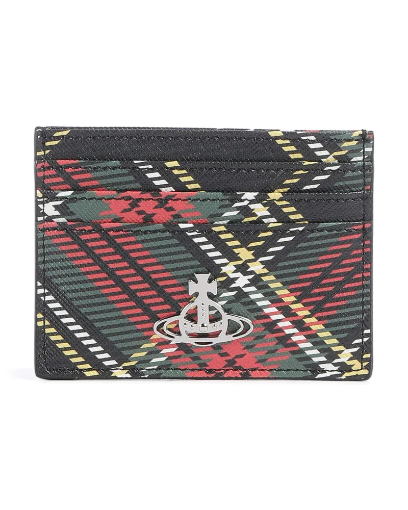 Vivienne Westwood Kreditkartenetui Saffiano Printed in mehrfarbig Mehrfarbig