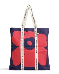 Marimekko Carrier Midi Unikko Shopper blau/rot Blau