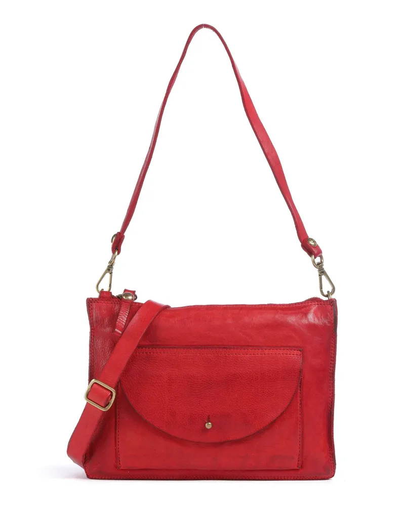 Campomaggi Schultertasche in rot Rot