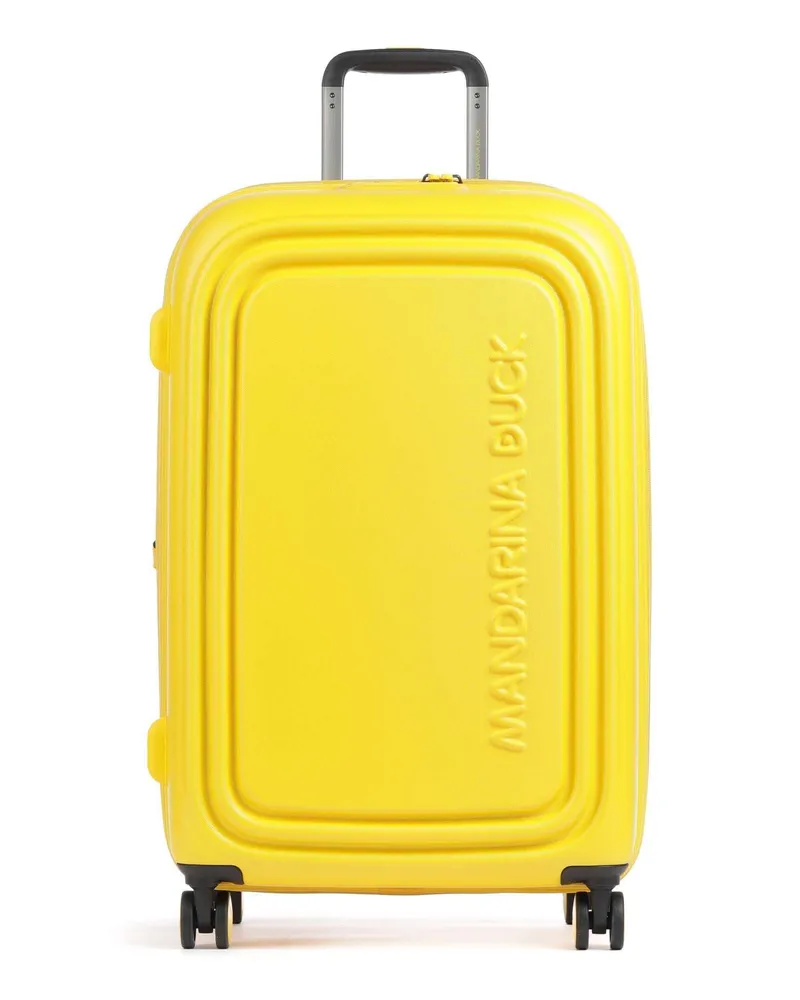 Mandarina Duck 4-Rollen Trolley Logoduck+ in gelb Gelb