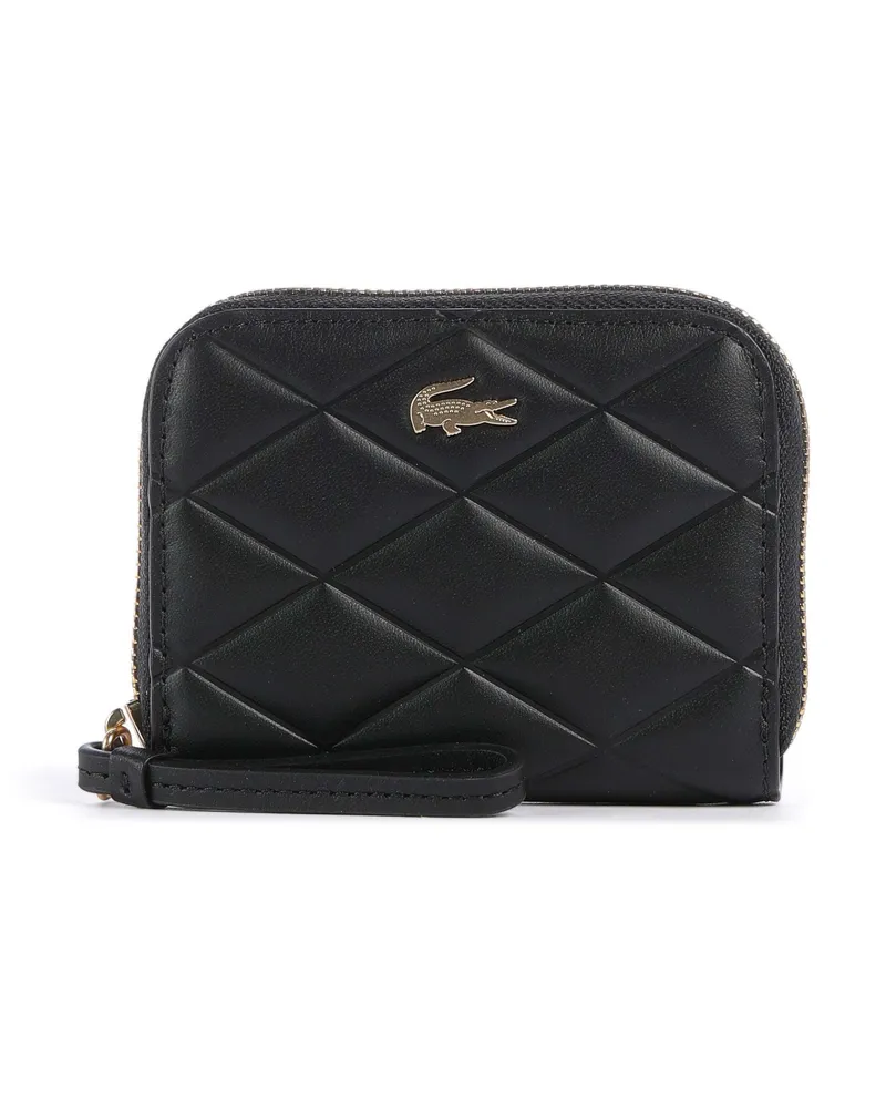 Lacoste Geldbörse Crocodelle in schwarz Schwarz