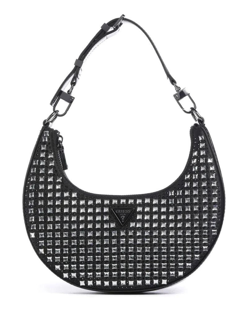 Guess Schultertasche Lua in schwarz Schwarz