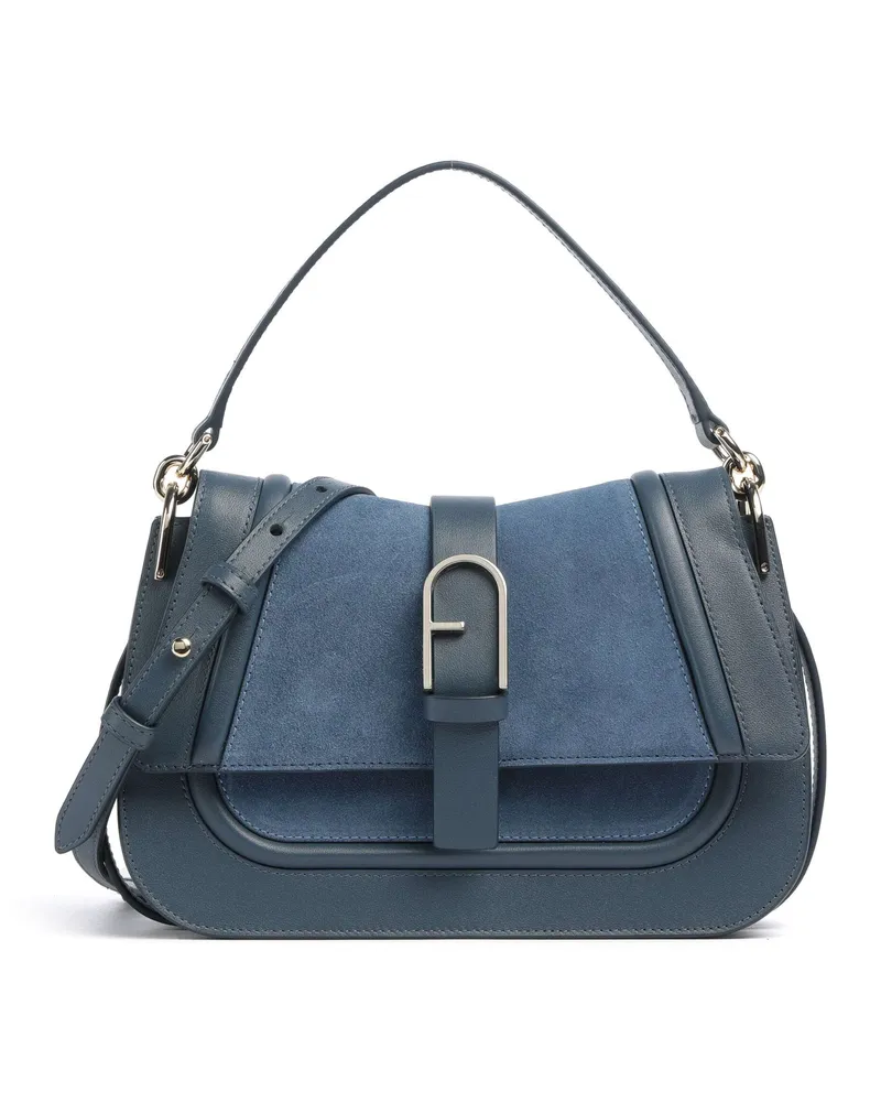 Furla Handtasche Flow M in blau Blau