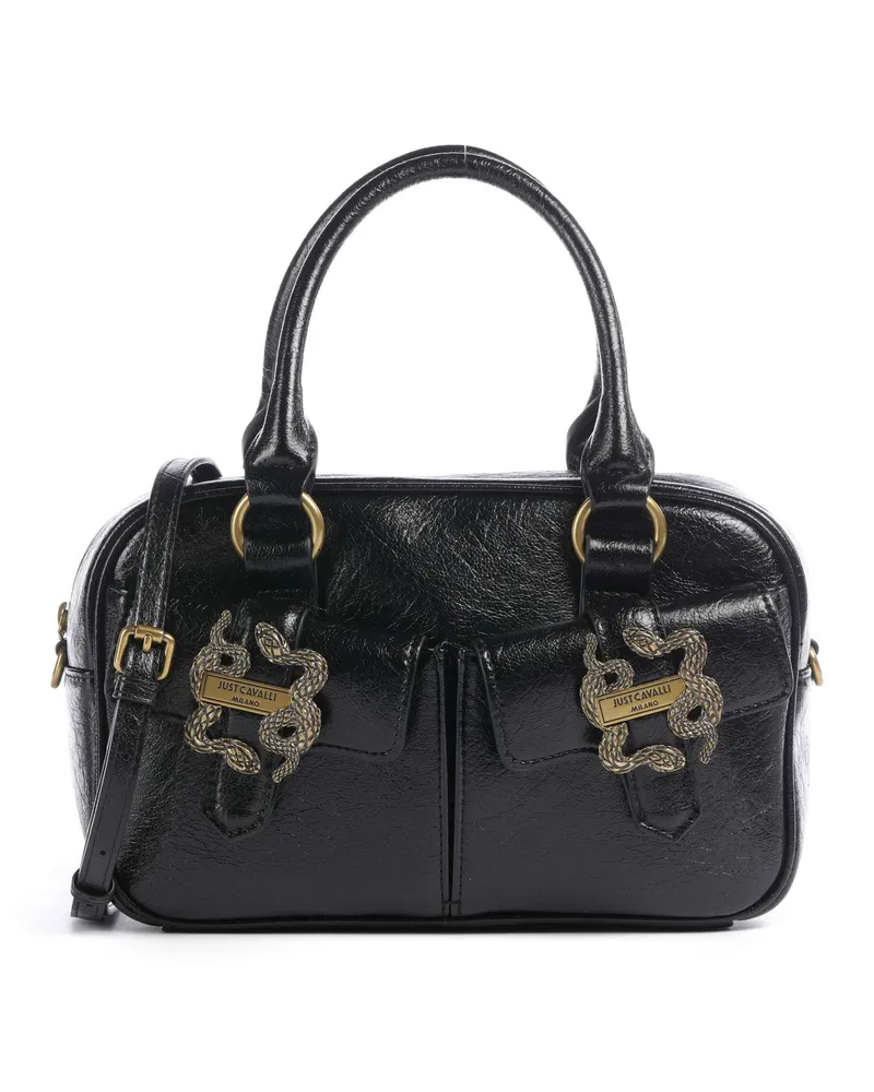 Just Cavalli Handtasche Iconic Snakes Pockets in schwarz Schwarz