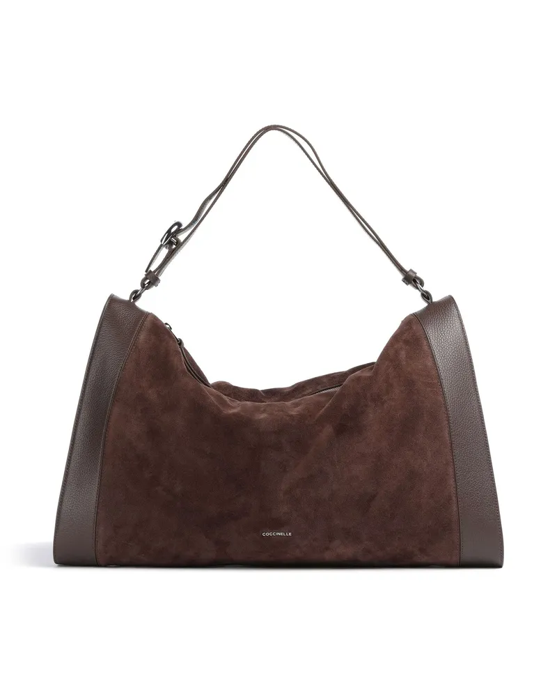 Coccinelle Beuteltasche Elinor Suede in braun Braun