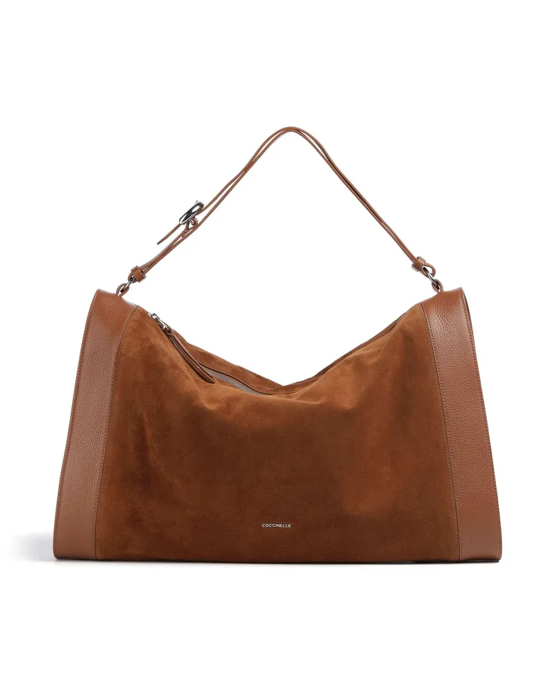 Coccinelle Beuteltasche Elinor Suede in braun Braun