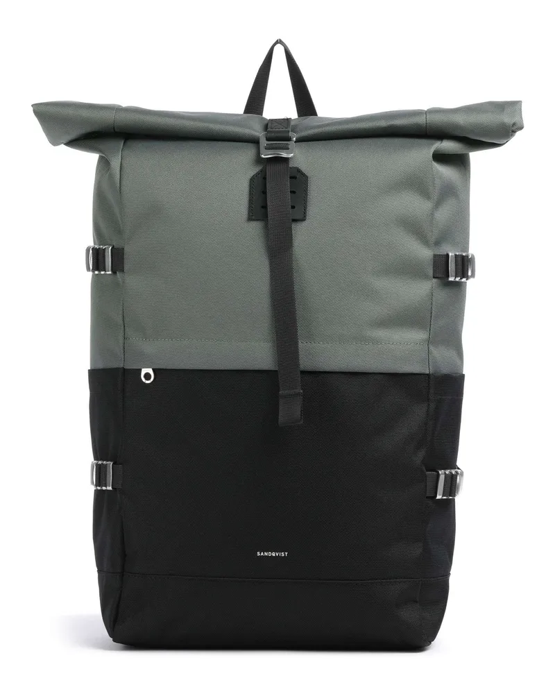 Sandqvist Rolltop Rucksack Icon L in schwarz Schwarz