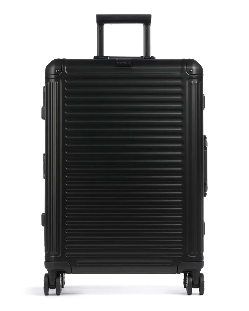 Travelite 4-Rollen Trolley Next in schwarz Schwarz