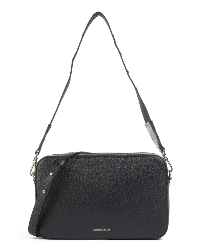 Coccinelle Schultertasche Tebe in schwarz Schwarz