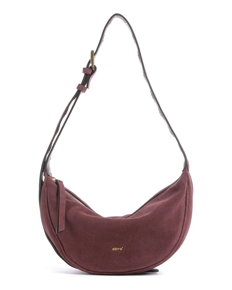 Abro Schultertasche Suede By My Side Small in rot Rot