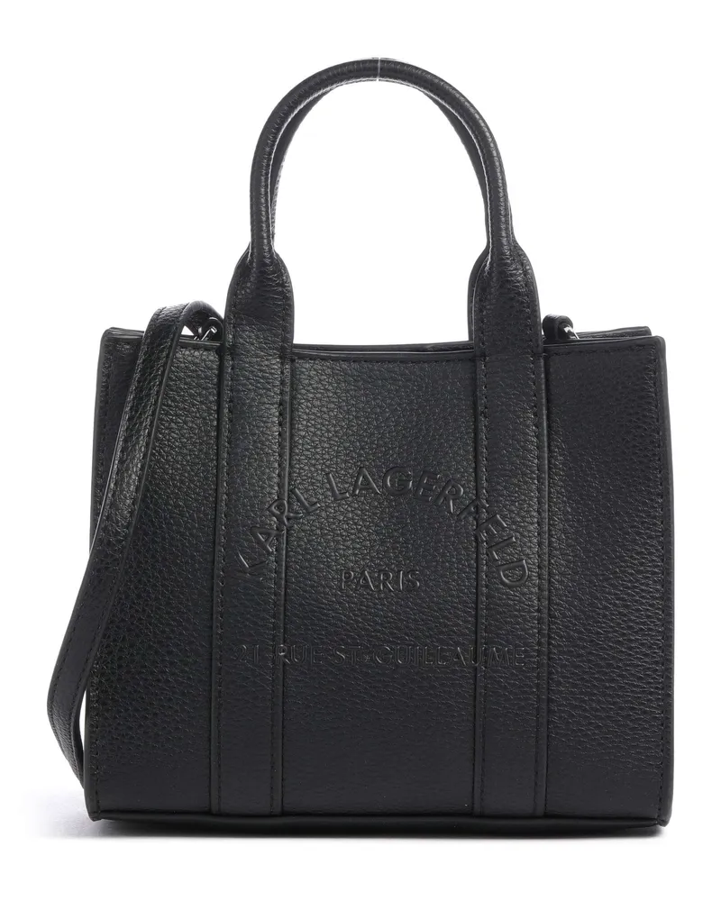 Karl Lagerfeld Handtasche K/Rue St Guillaume Mini in schwarz Schwarz