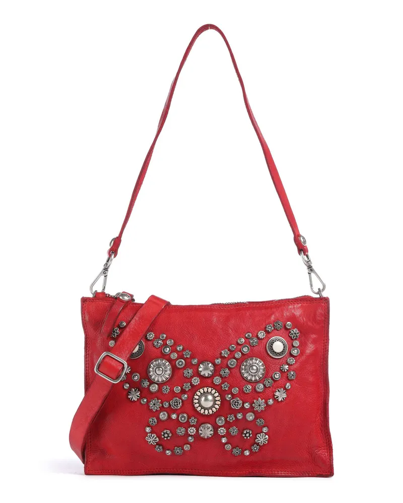 Campomaggi Schultertasche in rot Rot