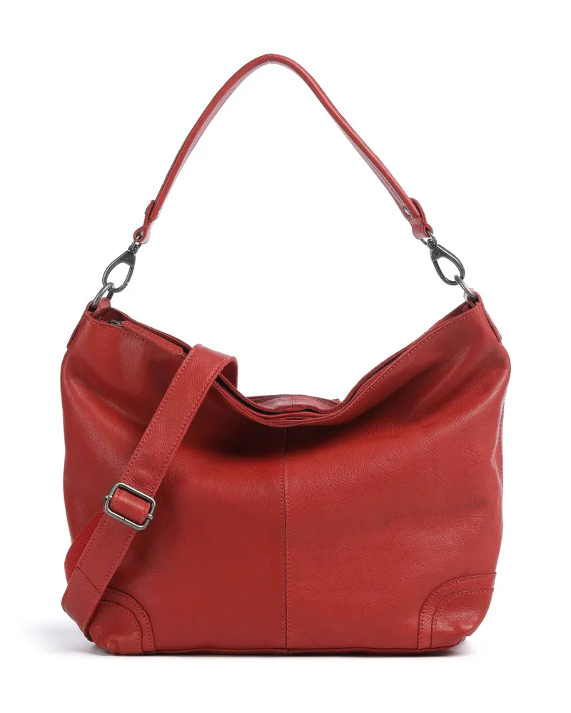 The Chesterfield Brand Beuteltasche Washed Waxed Cow Bolivia in rot Rot