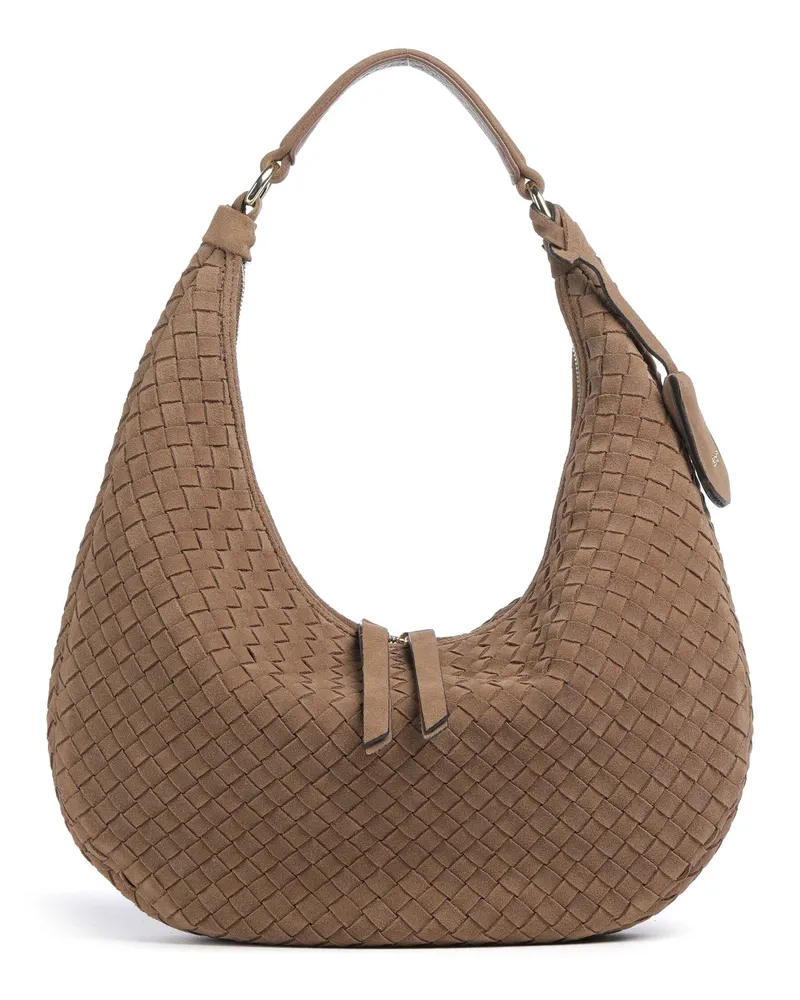 Abro Beuteltasche Suede Weaving Nana Small in braun Braun