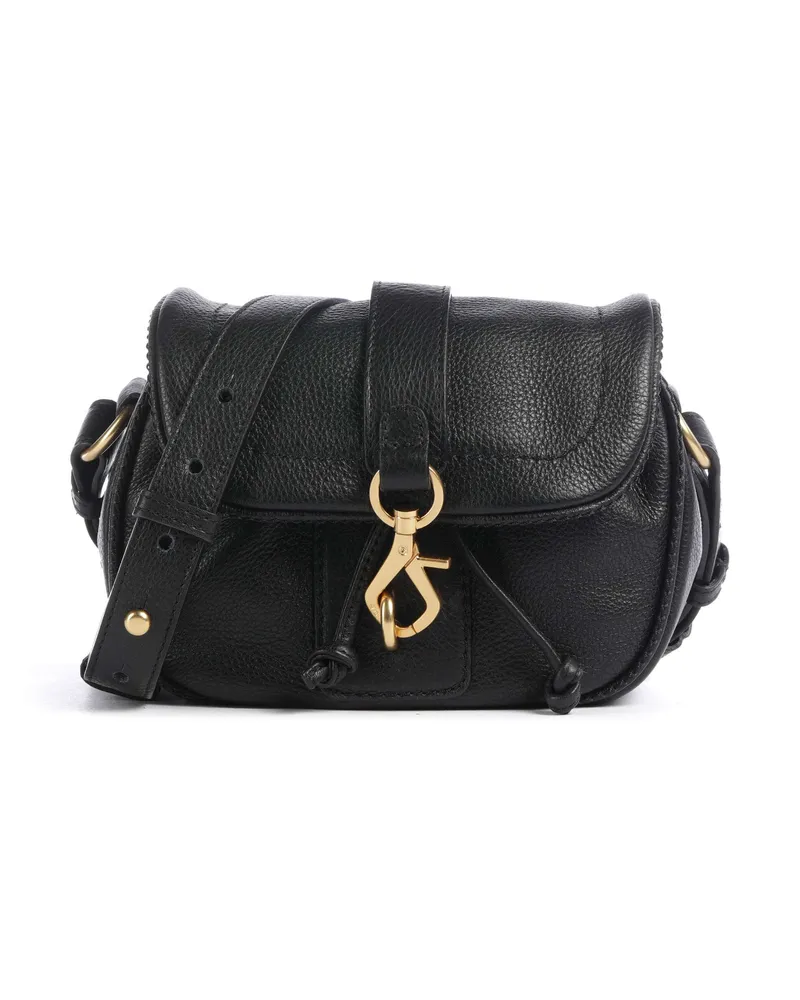 Abro Umhängetasche Dalia Star Saddle in schwarz Schwarz