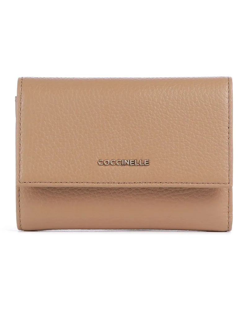 Coccinelle Geldbörse Metallic Soft in braun Braun