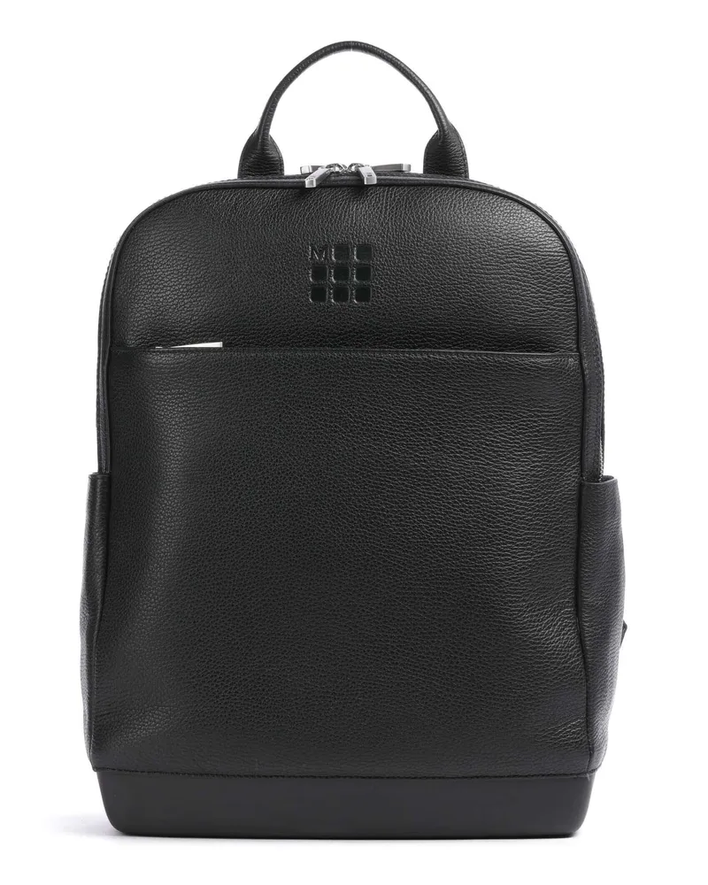 Moleskine Rucksack Classic Leather Collection in schwarz Schwarz