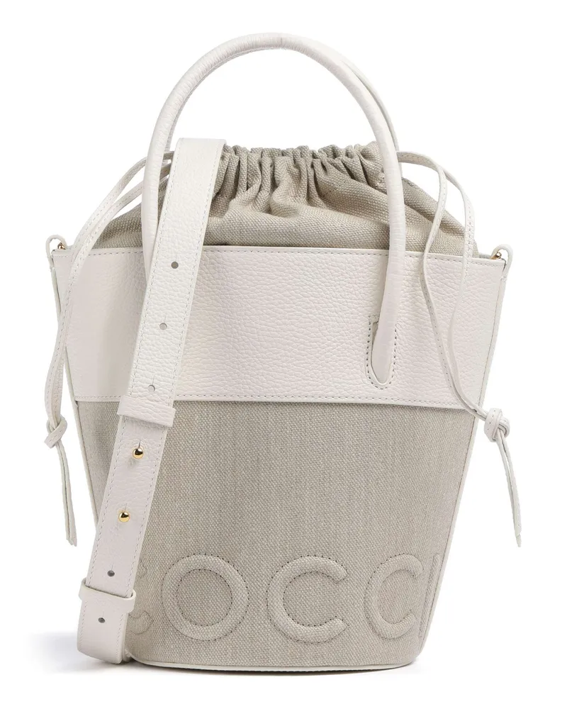 Coccinelle Bucket bag Myrtha Canvas in beige Beige