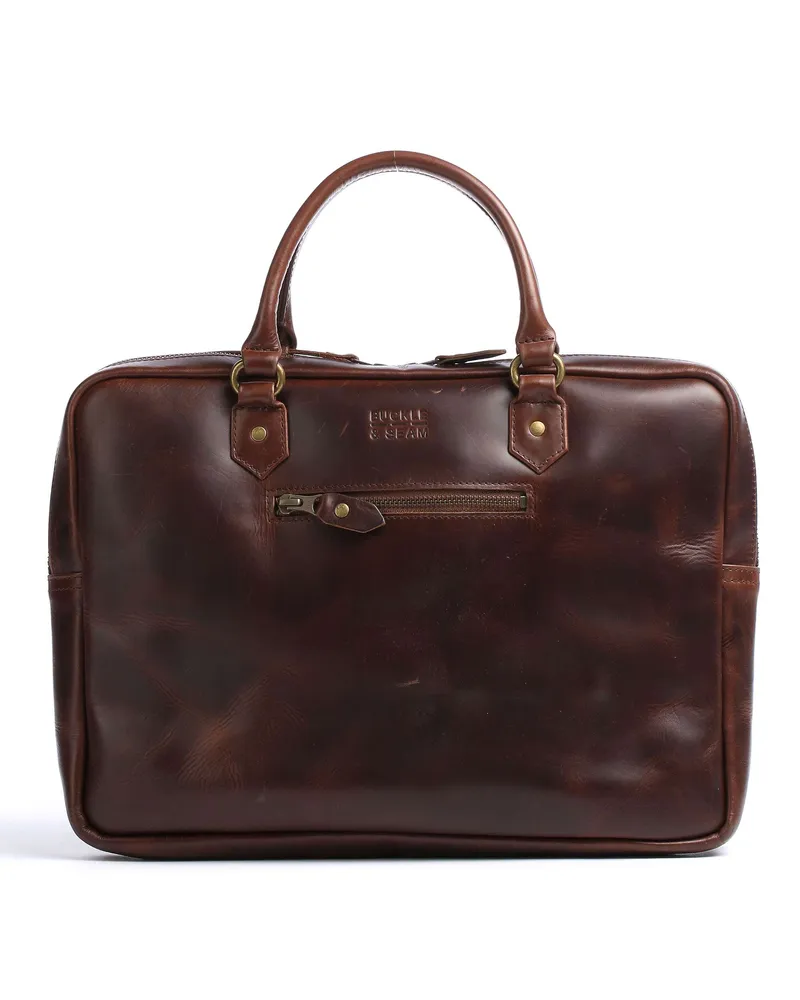 Buckle & Seam Aktentasche Cali in braun Braun