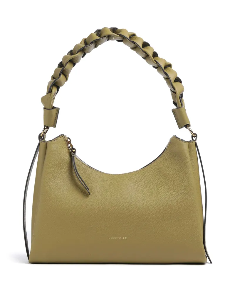 Coccinelle Schultertasche Boheme Grana Double in oliv Oliv