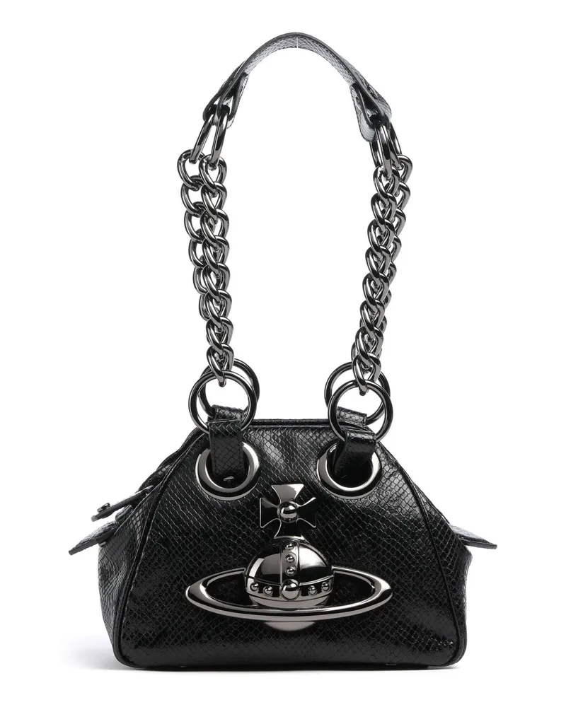 Vivienne Westwood Schultertasche Archive Python-Effect Embossed in schwarz Schwarz