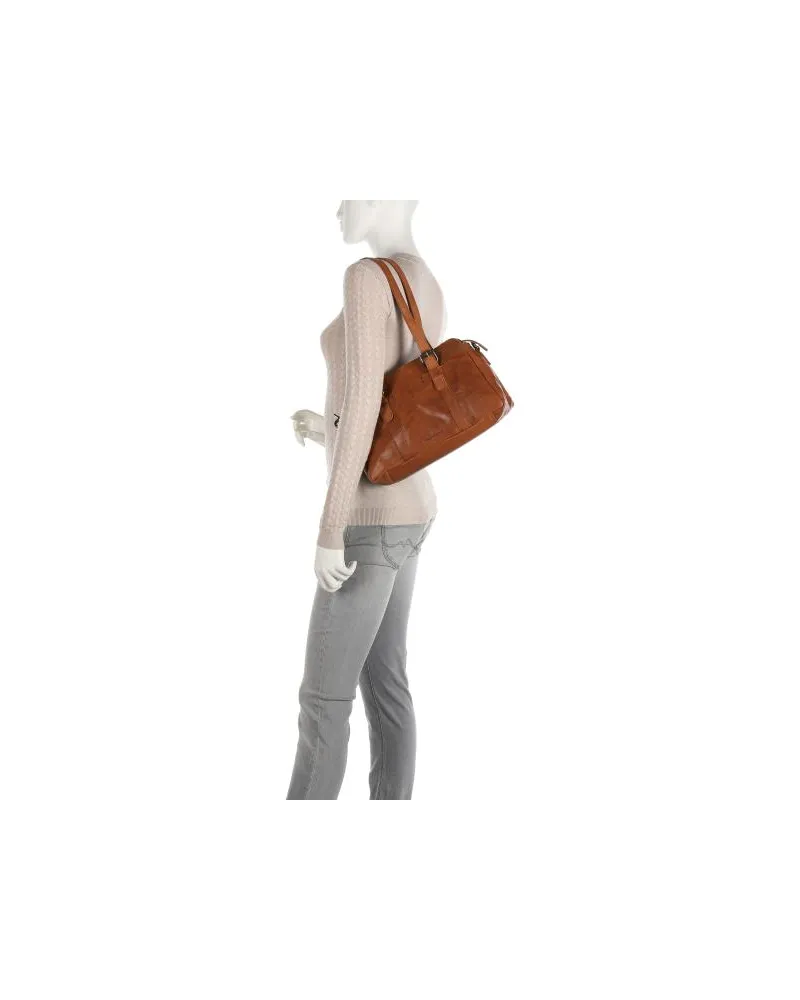 Spikes & Sparrow Bronco Schultertasche dunkelbraun Braun