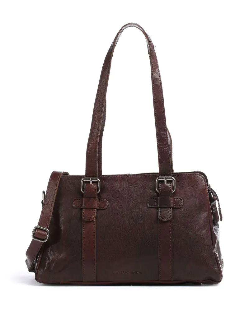 Spikes & Sparrow Schultertasche Bronco in braun Braun