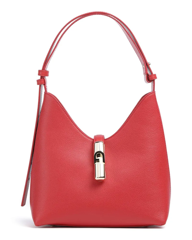 Furla Schultertasche Goccia S in rot Rot
