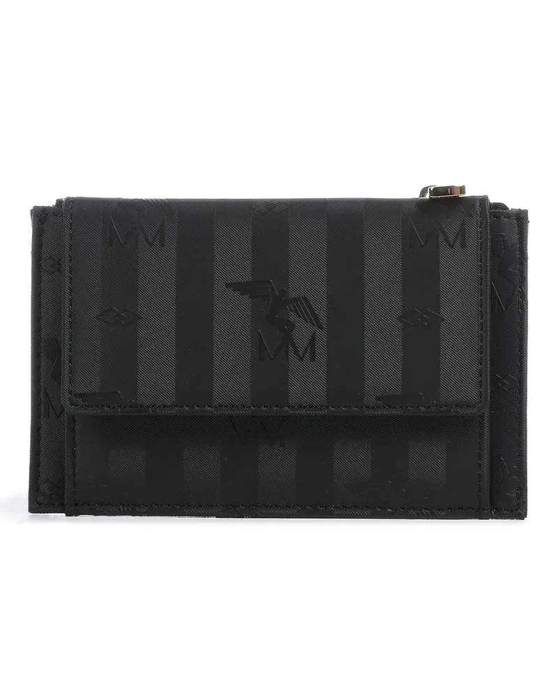 Maison Mollerus Kreditkartenetui Canvas Buin in schwarz Schwarz