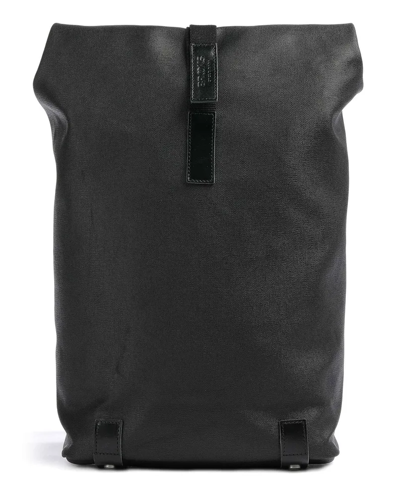 Brooks England Rolltop Rucksack Pickwick Cotton Canvas Small in schwarz Schwarz
