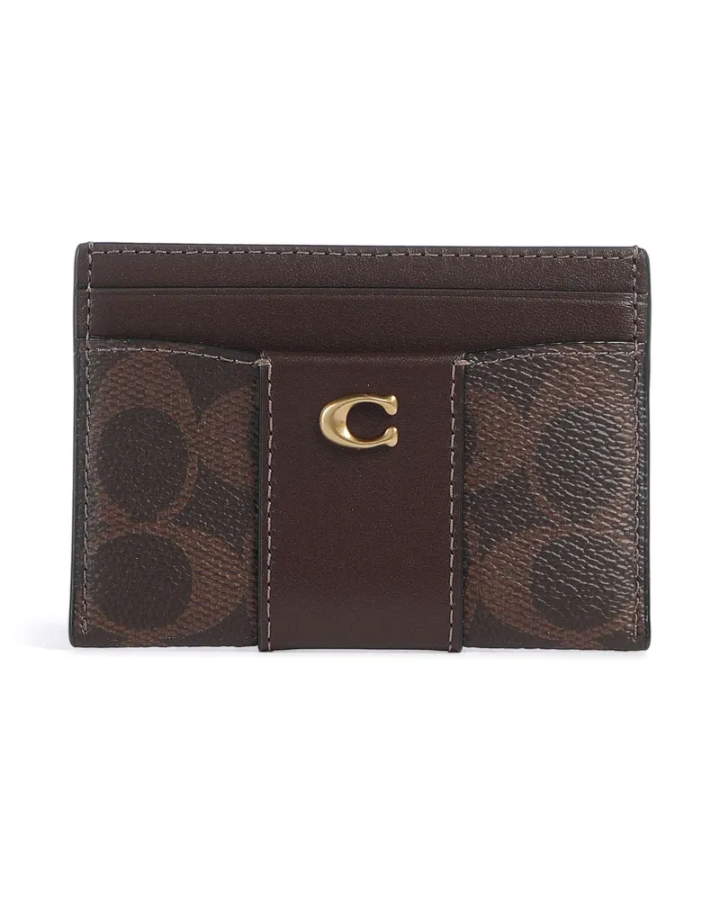 Coach Kreditkartenetui Essential Signature in braun Braun