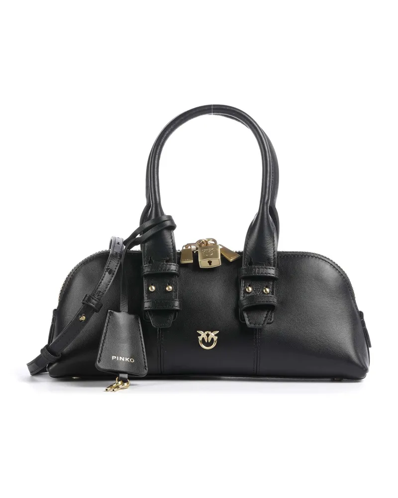 Pinko Handtasche Bowling Baguette in schwarz Schwarz