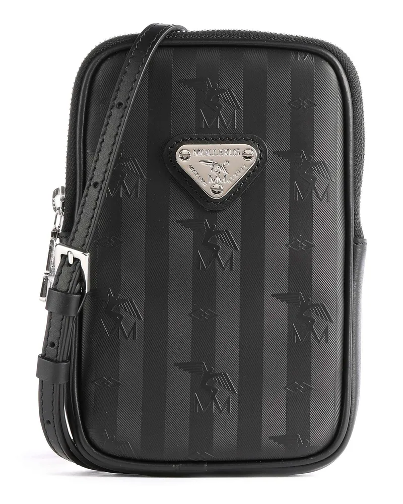 Maison Mollerus Handytasche Vinerus Wildhorn in schwarz Schwarz