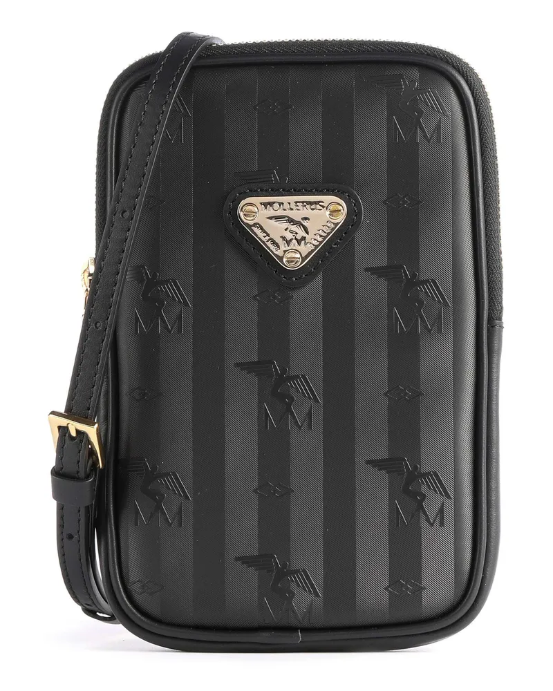 Maison Mollerus Handytasche Vinerus Wildhorn in schwarz Schwarz