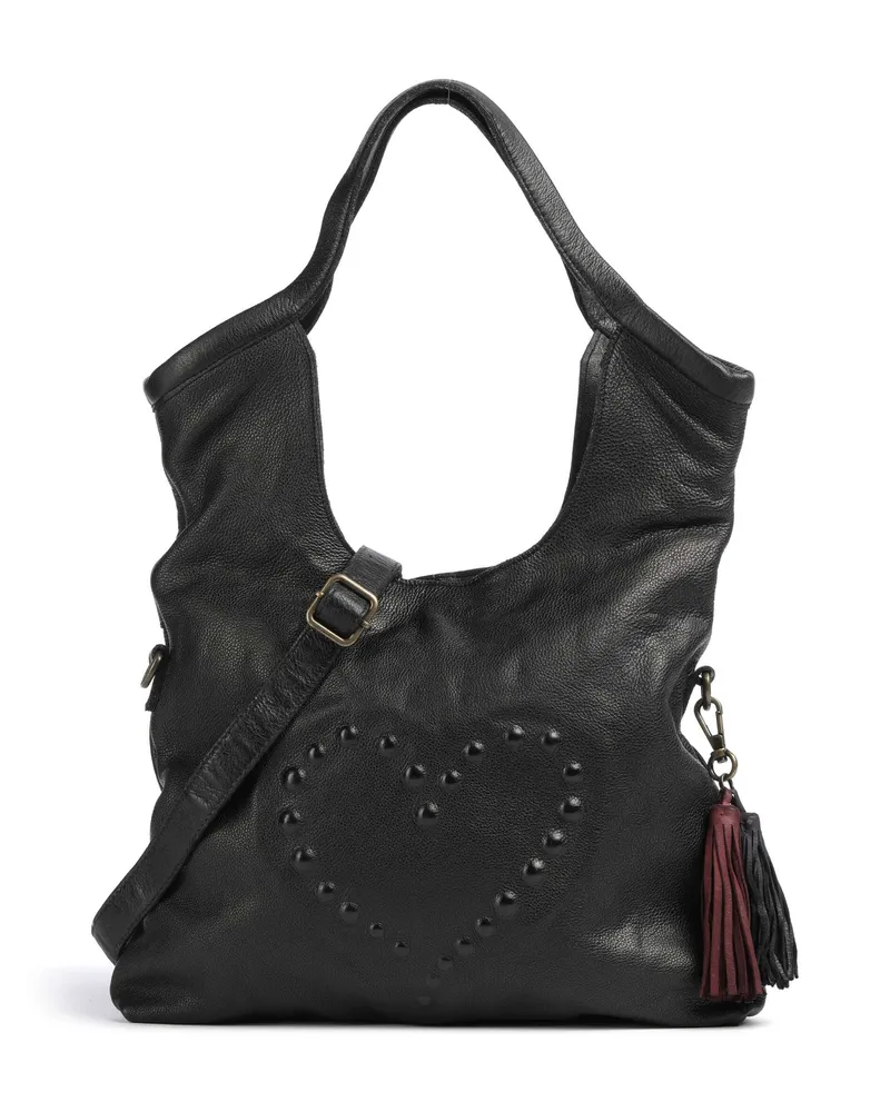Taschendieb Wien Schultertasche Herzoggasse 3 in schwarz Schwarz
