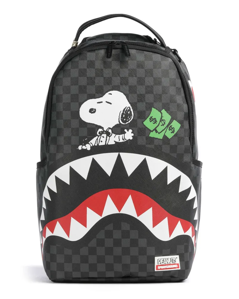 Sprayground Rucksack Snoopy Top Shark Money in schwarz Schwarz