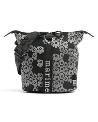 Marimekko Carry All Unikko Bucket bag schwarz/grün Schwarz