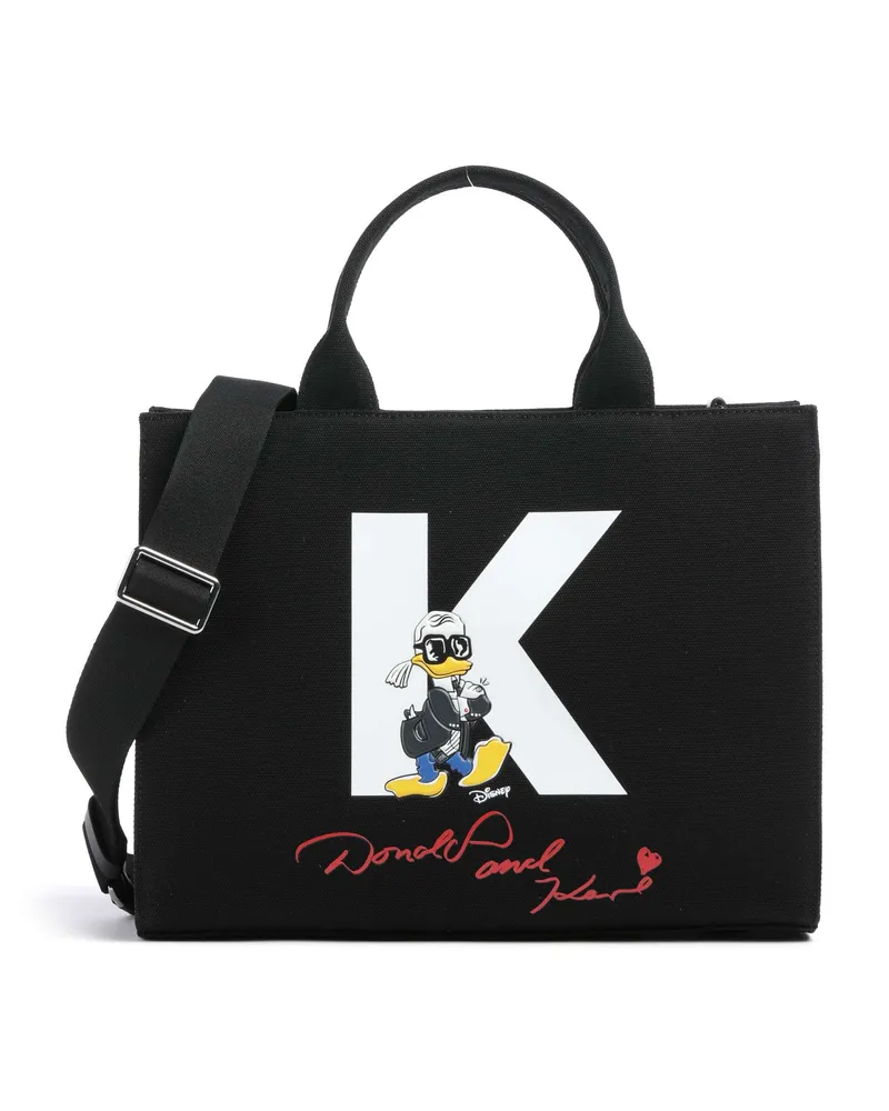 Karl Lagerfeld Handtasche KL x Disney Medium in schwarz Schwarz