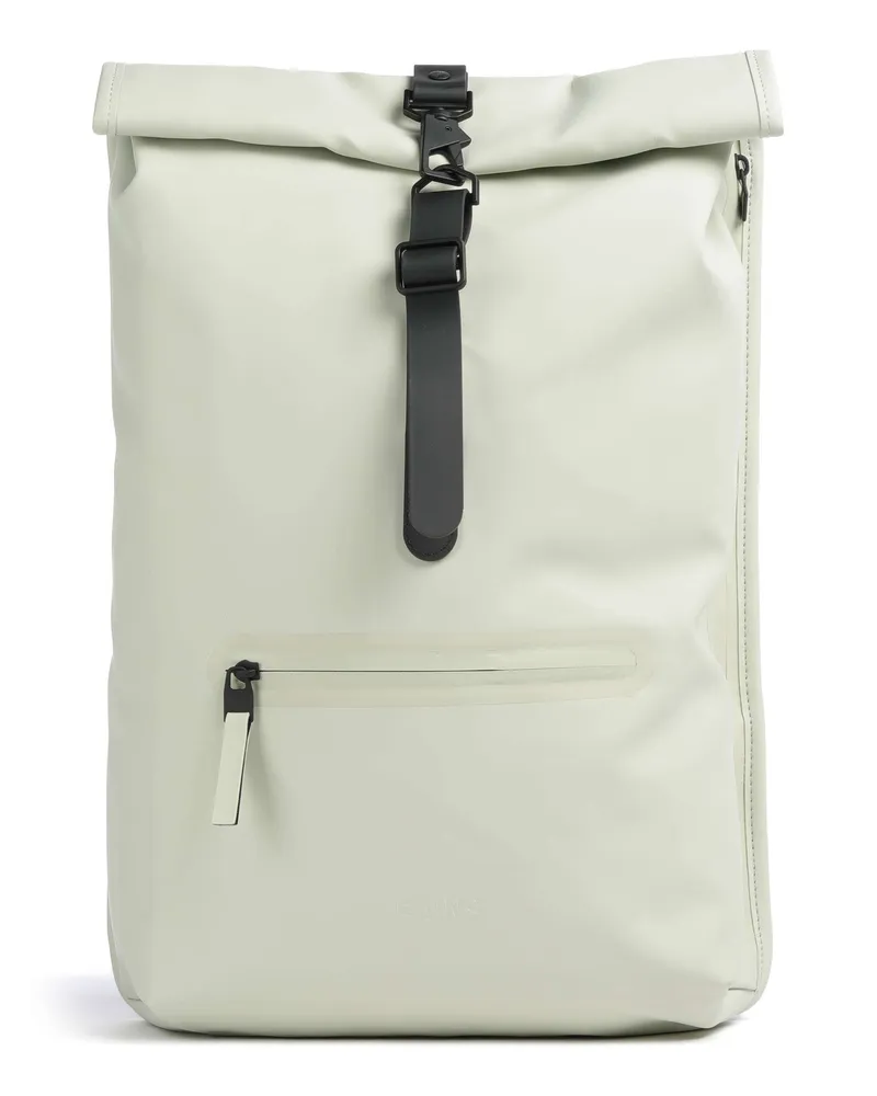 RAINS Rolltop Rucksack in grün Grün
