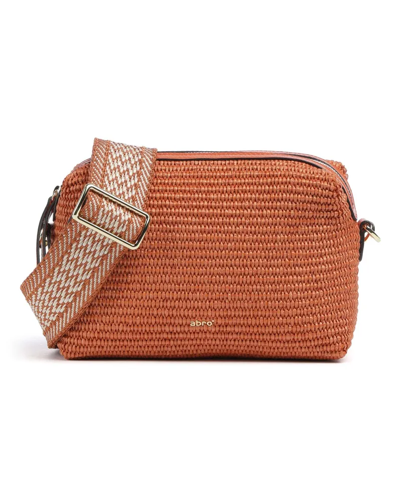 Abro Umhängetasche Raffia Kaia in orange Orange