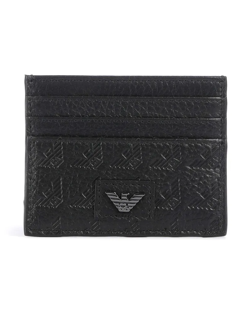 Emporio Armani Kreditkartenetui New Minorca in schwarz Schwarz