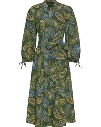 Reitmayer Midi-Kleid mit Paisley-Muster Grün